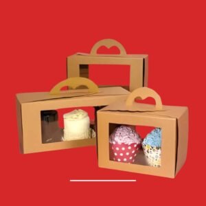 Custom Kraft Bakery Boxes with Handle