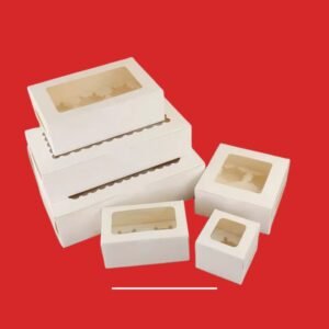 Custom PVC Window Cake Boxes with Insert