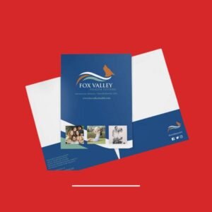 Custom Printed Presentation Folders with Business Card Slot