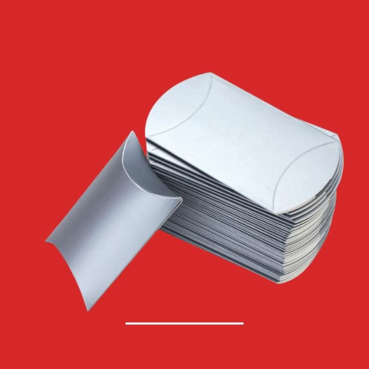 Silver Pillow Boxes 1 Wholesale Silver Pillow https://packmoq.co.uk Packaging Minimum Order Quantity https://packmoq.co.uk Packmoq Wholesale Silver Pillow Boxes
